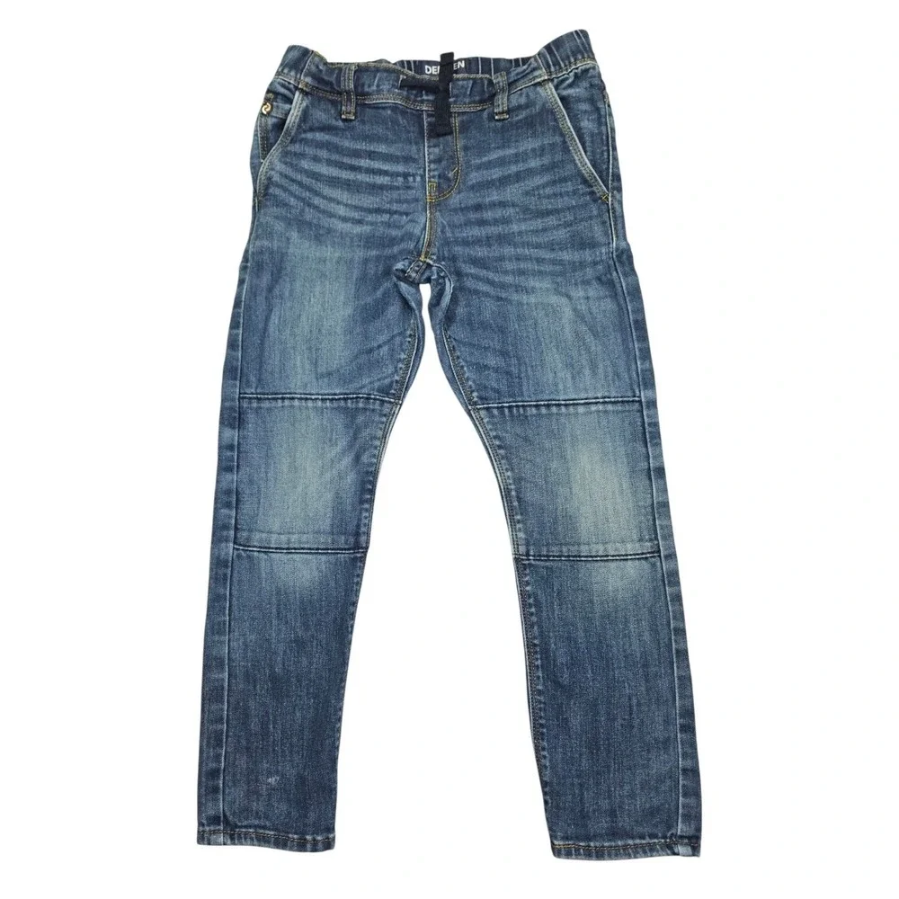 Denizen from Levis Boys Jeans Size 8 Regular Blue Denim Elastic Drawstring Waist